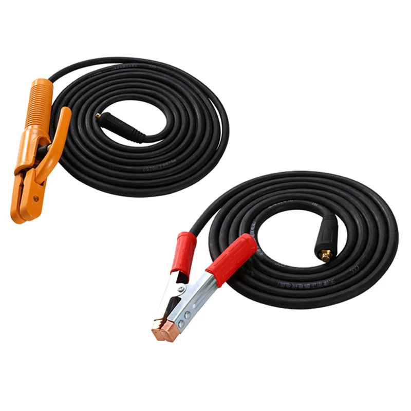 300A Groud Welding Earth Clamp Clip Set For Mig Tig ARC Welding Machine Electrode Holder Cable + Earth Clamp Cable
