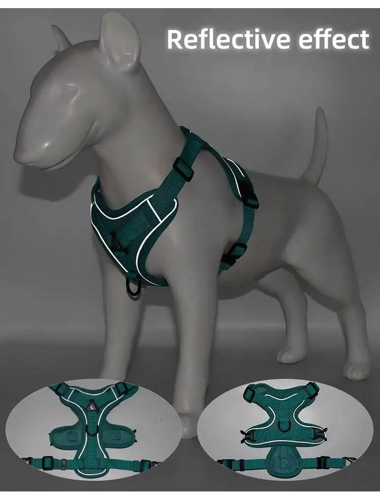 No-Pull Dog & Cat Harness Leash Set – Adjustable Reflective Pet Vest for Small Dogs & Cats