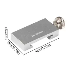 Precision Aluminum Alloy Positioning Block for Carpentry and Measuring (Silver)