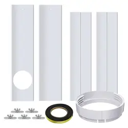 AC Window Seal Kit Adjustable Air Conditioner Vent Kit Air-conditioning Window Sealing Plate For Sliding Windows