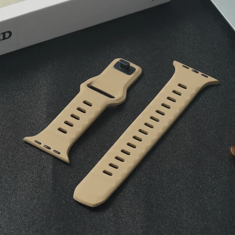 Silicone Sport Band for Apple Watch - Lightweight and Soft Bracelet Strap