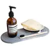 Water Absorbing Stone Counter Tray Quick Drying Neat Diatomaceous Earth Sink Tray Coasters Kitchen Sponge Hand Soap Holder 2