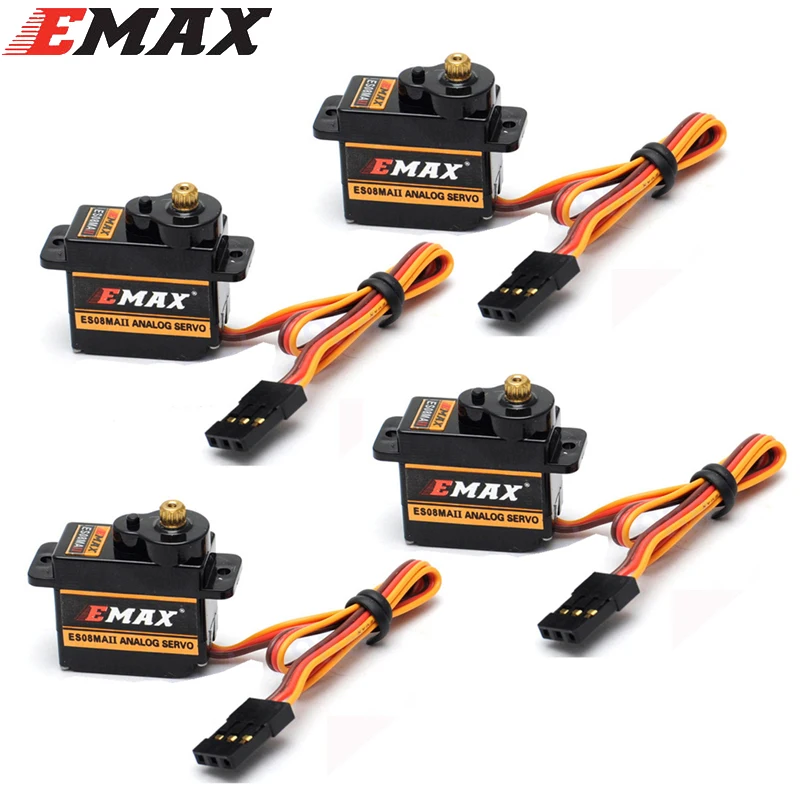 2026 New EMAX ES08MAII 12G Mini Metal Gear Analog Servo RC Hobby Simulation Servo for Car Boat Helicopter Airplane thumbnail 2