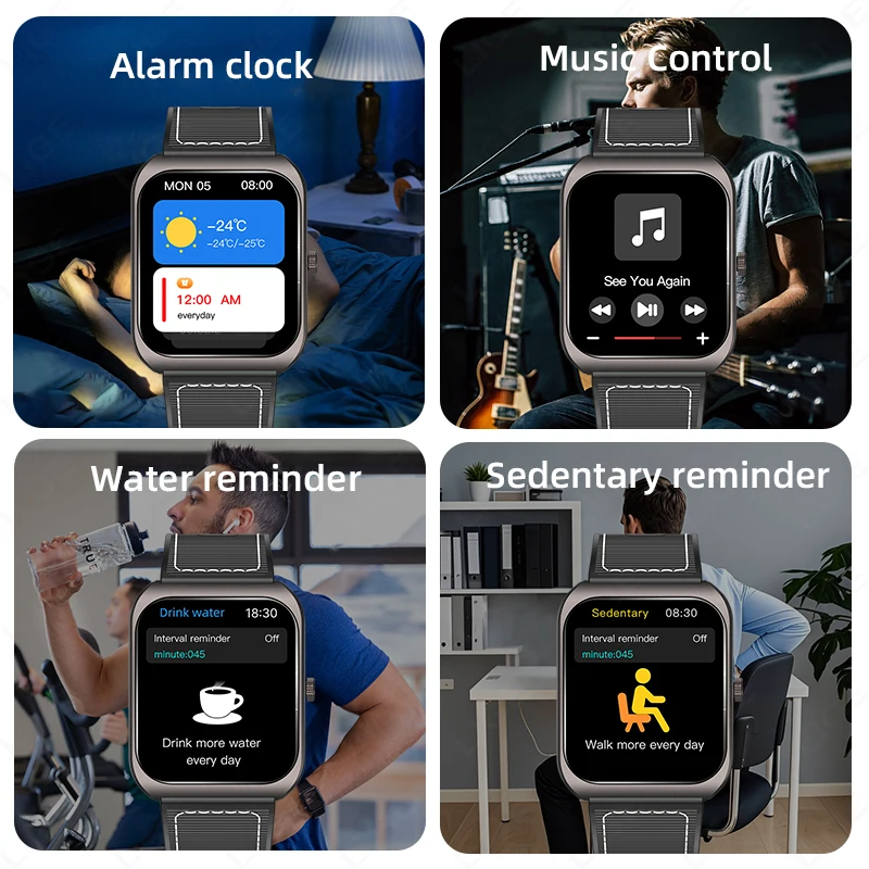 LIGE 2025 Dynamic Island Smart Watch 1.83" HD Voice Calling Men Sports Fitness Heart Rate Smartwatch Women Custom Dial Watches