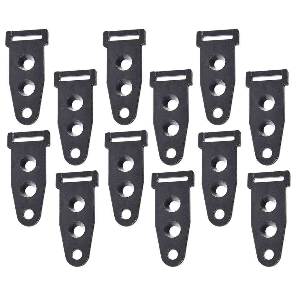 

10pcs Tent Canopy Pole Connector Tent Buckles Fixing Adjusting Buckle Black
