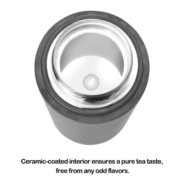 Samadoyo 400ml Thermal Tumbler - Ceramic Coated, 8H Hot/6H Cold, Titanium Filter & Magnetic Cup 5