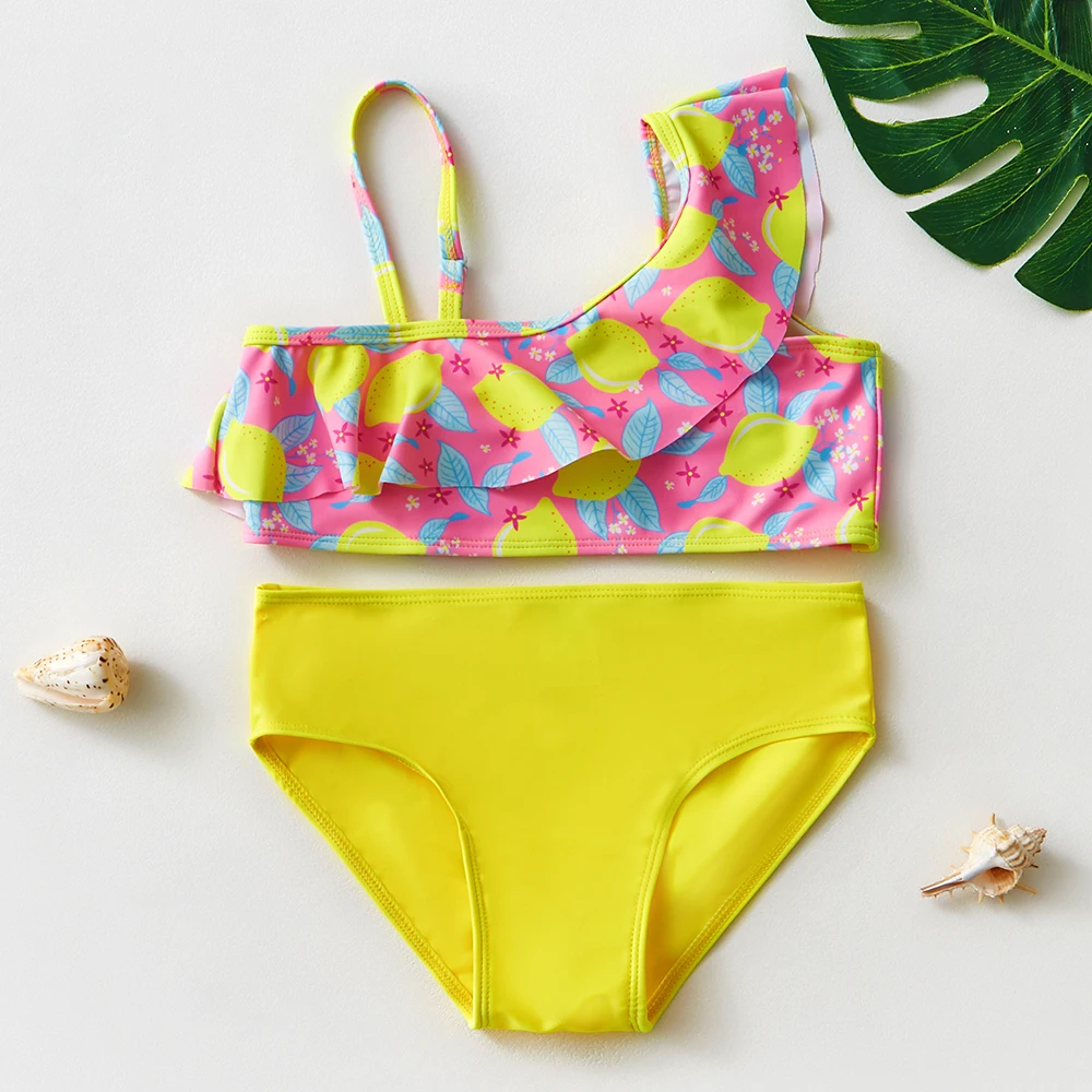 2~12Years Children Girls Swimsuit Beach wear Bathing suit Bikini set Biquini Infantil-ST108MIX girls swimsuit