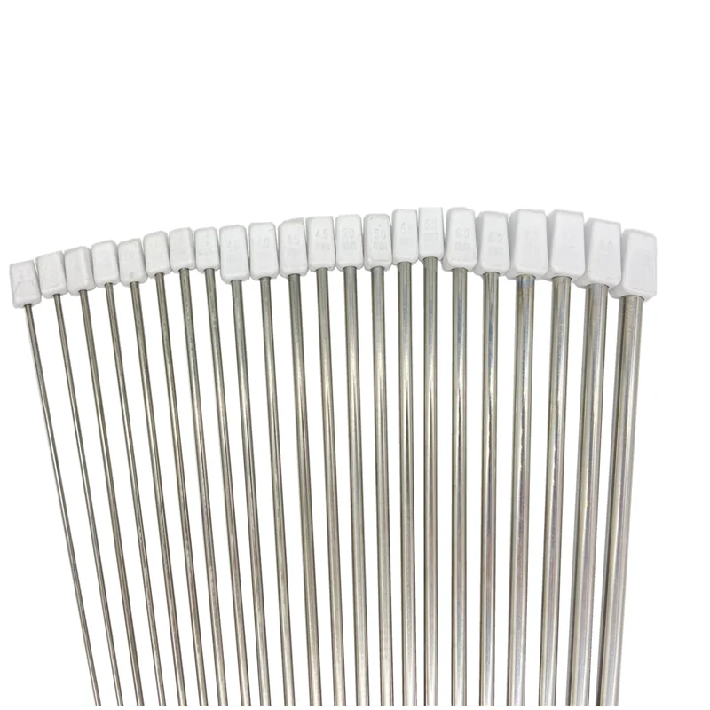 Description Picture 3 of itemDIY 2-8mm 25cm/35cm Stainless steel Straight Knitting Needles Crochet Hook Sweater weave accessories Crochet for knitting tools