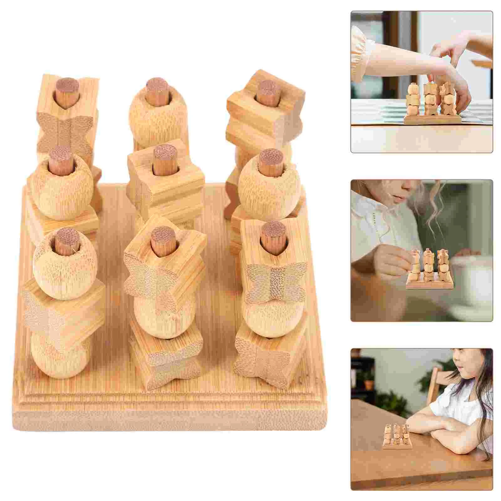 1 Set Wood Toe Game Hand Made Family Tables Games Home Decor for Kids Birthday Party Favors Living Room Rustic Table Decor tic tac toe resin mold xo board game silicone molds family game epoxy xo casting molds for diy crafts home decor dropship