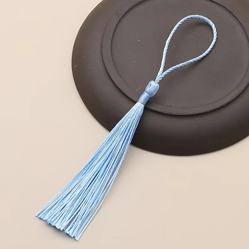 50개 수제 미니 태슬, 웨딩 장식에 적합, 전통 프린지 펜던트(프린지 트림 포함) - 장 걸이 장식품