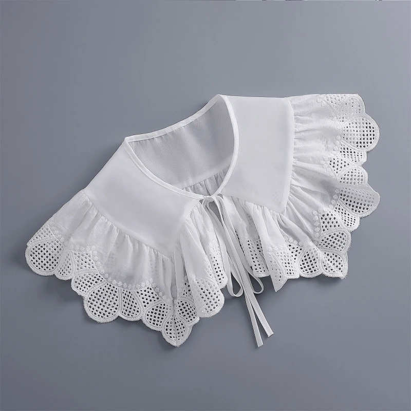 

False Collar Vintage Hanfu Collar Style Embroidery Collar Dickey Collar Y1QD