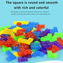 

3D Tetris Game Math Toys Brain Teaser Children Colorful Puzzles Game Magination Intellectual Jigsaw Education Toys for Kids