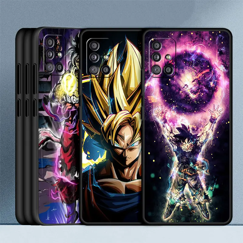 

TPU Case For Samsung Galaxy A52 A53 A34 A22 A32 A54 A51 A50 A12 A13 A14 A21s A23 A71 Silicone Phone Cover Cool Goku Dragon Ball