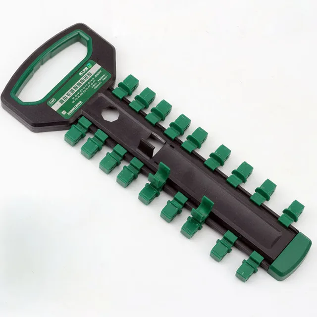 ชุดประแจออแกไนเซอร์จัดเก็บไดรฟ์1/4 "3/8" 1/2 "ถาดรองเต้ารับสี่เหลี่ยมแบบเลื่อนขาตั้งประแจที่ยึดแบบ S 1