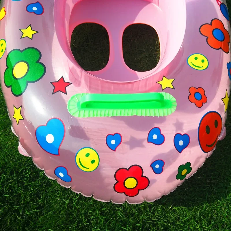 Swimming Ring Float Seat Baby Kids Swimming Floats Cartoon Ring Safety Swimming Ring Inflatable Swim Float Seat Boat Water Fun Pool Toy Gift