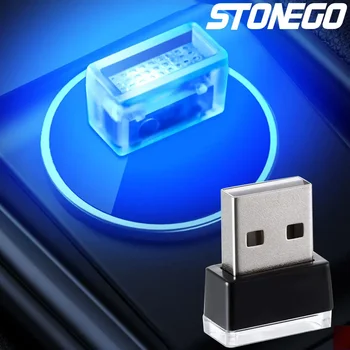 Luce ambientale per auto Led Nessuna modifica Computer portatile per auto Luce notturna USB Luce decorativa per auto Luce d'atmosfera multiuso