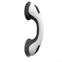 Enhanced Anti - Slip Portable Shower Grab Bar with Suction Cup (Black)