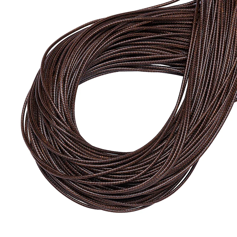 Vibrant Multicolor Waxed Leather Cord Necklace Set - 15-Piece DIY Jewelry Accessory Collection