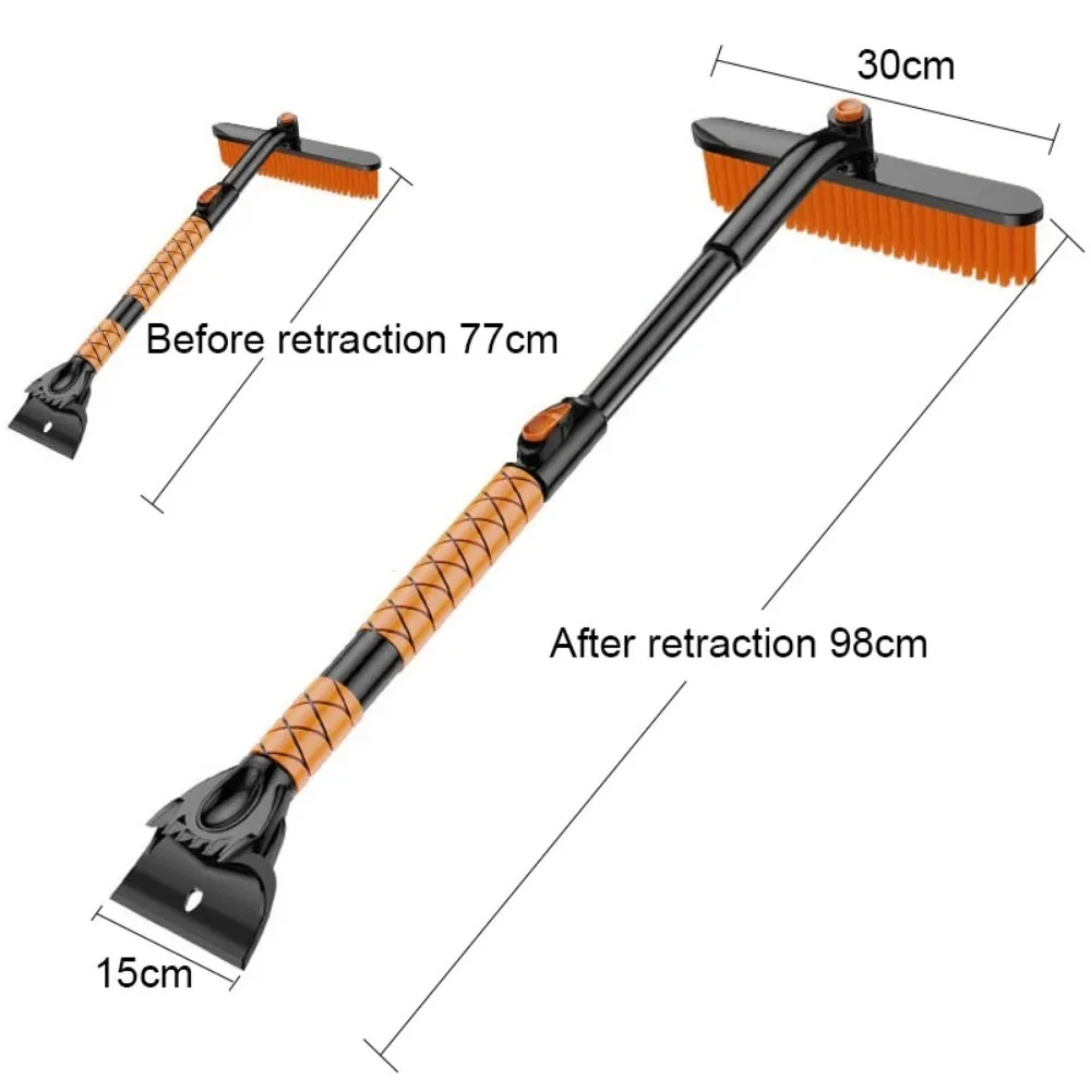 Ice Scrapers For Car Windshield Detachable Scalable Portable Snow Brush Ice Scraper Windshield Snow Brush Car Wash Accessories