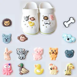 PVC Shoe Charms lovely Shoe Accessories animal Shoe Decoration The cat Shoe Buckles Pins for Clog Sandals  X-mas Gifts