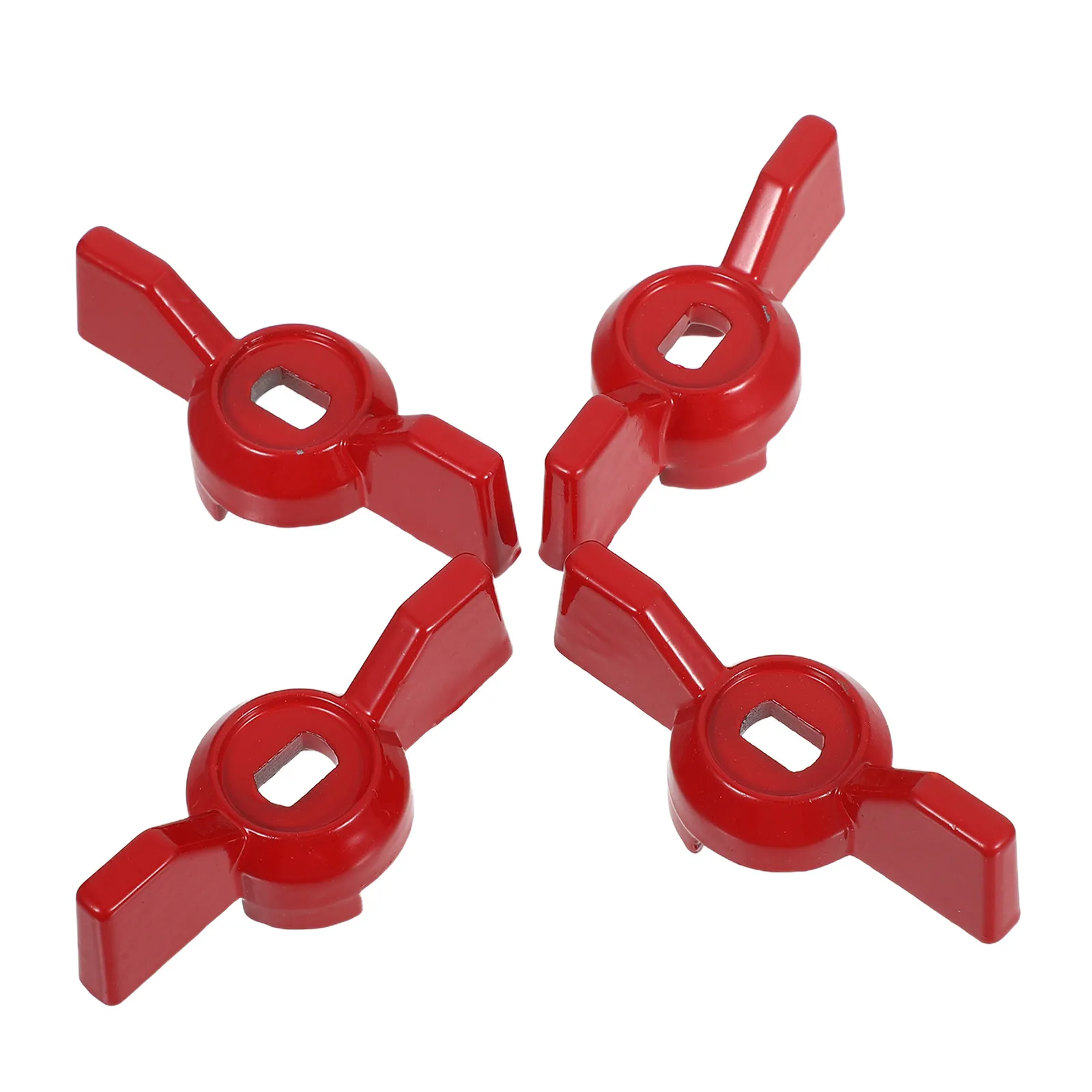 4Pcs 볼 밸브 핸들 교체용 범용 야외 탭 정원 수도꼭지 물 차단 레버 6x10mm