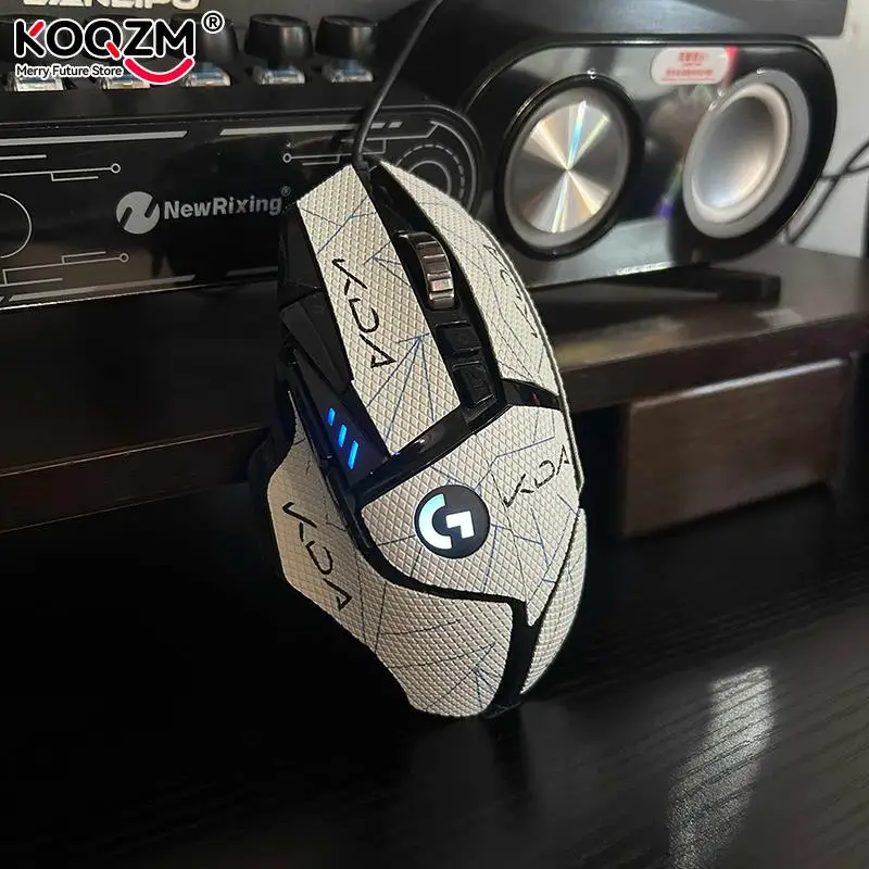Anti Slip Mouse Grip Tape Skate Handmade Adesivo Pele de Lagarto Resistente ao Suor Durável Fit para Logitech G502 - Imagem 2