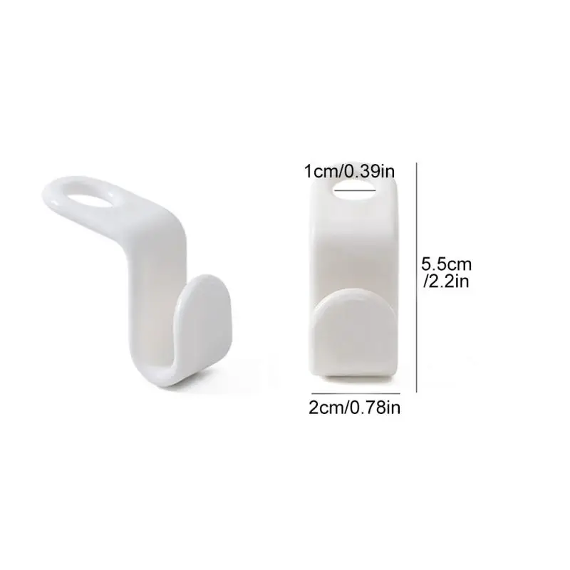 50 Ganci Connettori Per Appendiabiti - Salvaspazio Armadio In Plastica Bianca - Foto 3