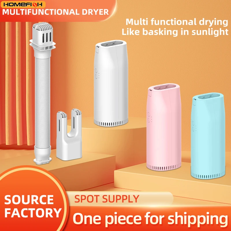 Portable Home Use Mini Dryer Student Dormitory Warm Quilt Shoe Drying Desktop Heater New Model Compact Size Clothes Dryer
