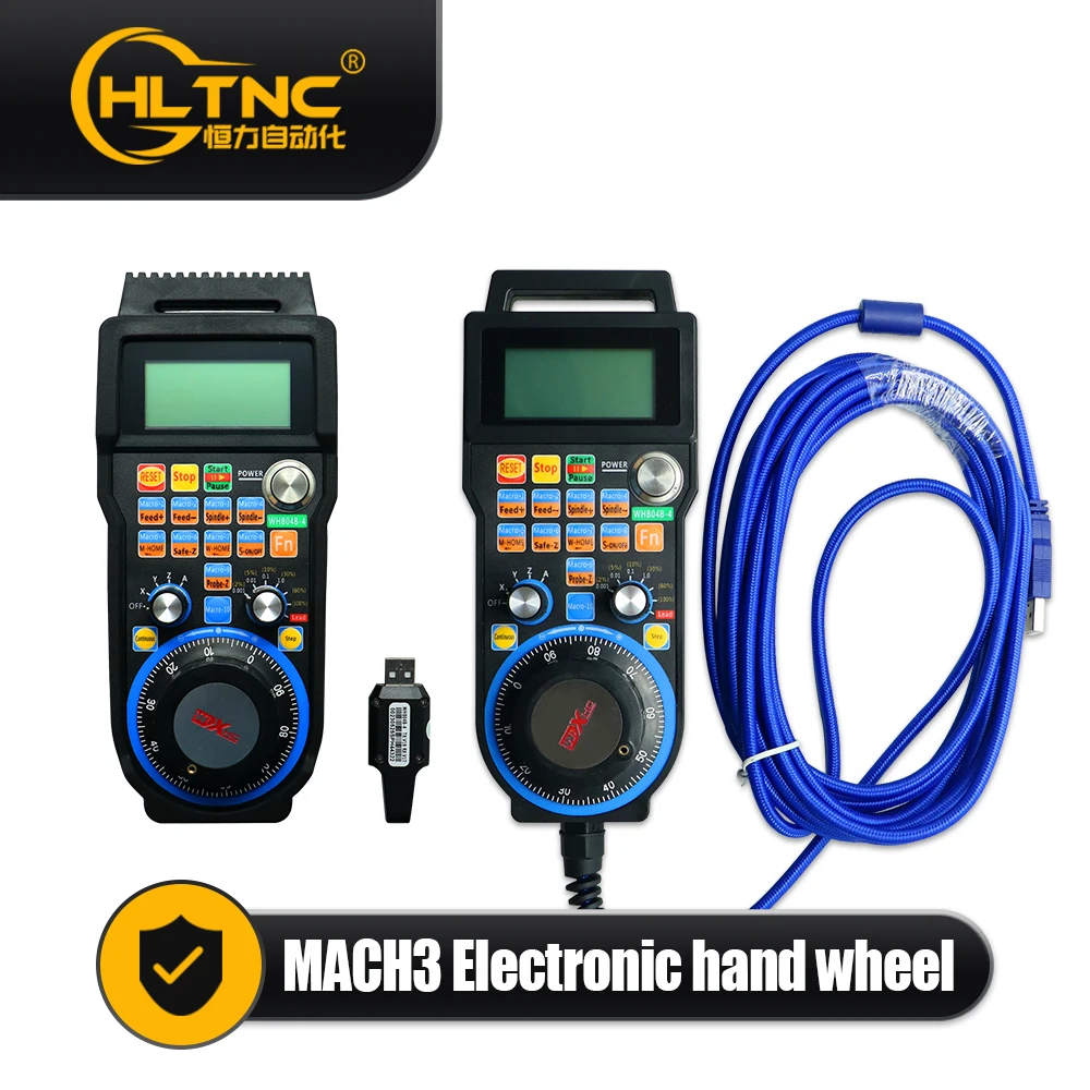 WHB04B Wireless Pulse Generator Support Mach3 System 4 Axis 6 Axis Electronic Handwheel Pendant Pulse For CNC Router