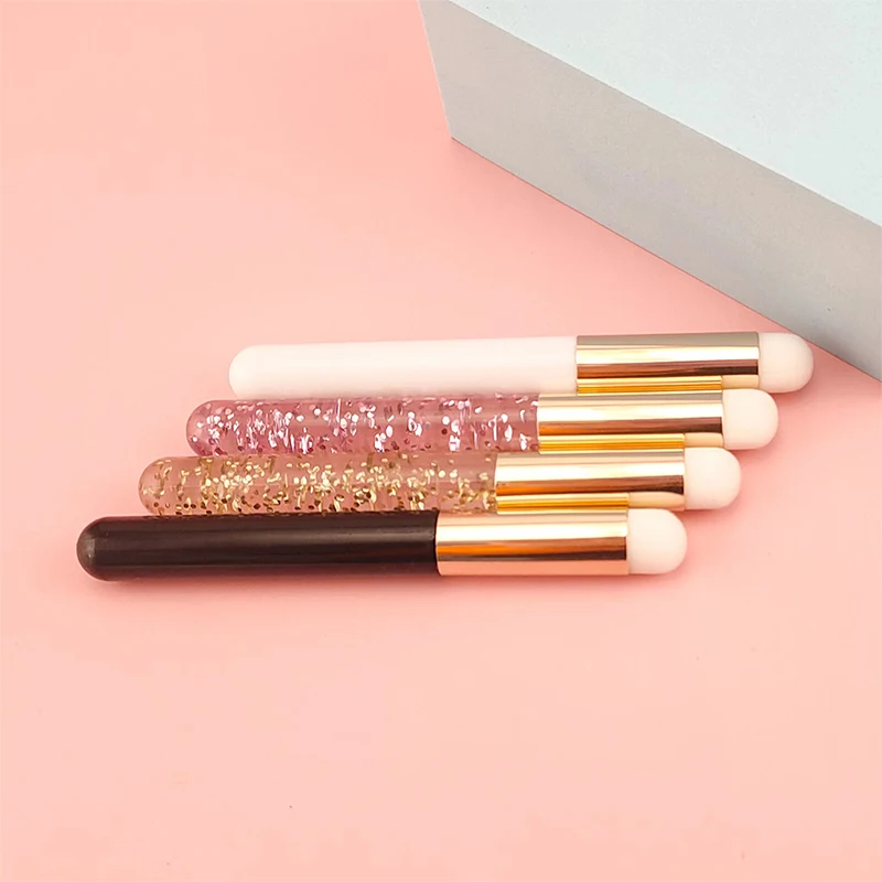 Makeup Brush 3pcs Silicone Lip Balms Lip Mask Brush With Sucker Dust Cover Lipstick Cosmetic Makeup Brushes Lipstick Brush With Storage Box