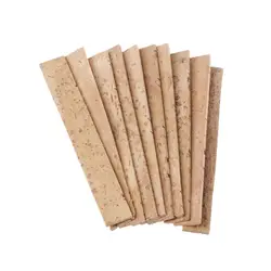 10pcs Premium Clarinet Joint Cork Sheets for Musical Instrument Repair (Yellow)