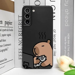 Adorable Capybara Phone Case - Soft Cover with Funny Animal Couple Design - Samsung S21 Plus (M - C1398T1)