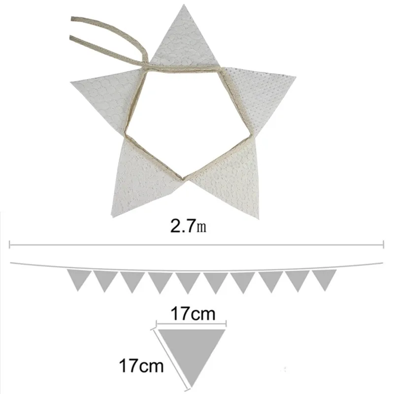 Natural Jute Linen Pennant Flags Festival Bunting Banners Party Hanging Wedding Hanging Banner Party Garland for Home Decor