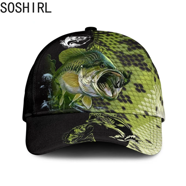 Bass Shark Fishing Deer Hunting Baseball Cap 3D Printed Snapback Hat Men  Women Adult Hip Hop Headwear Outdoor Casual Sun Visor - AliExpress