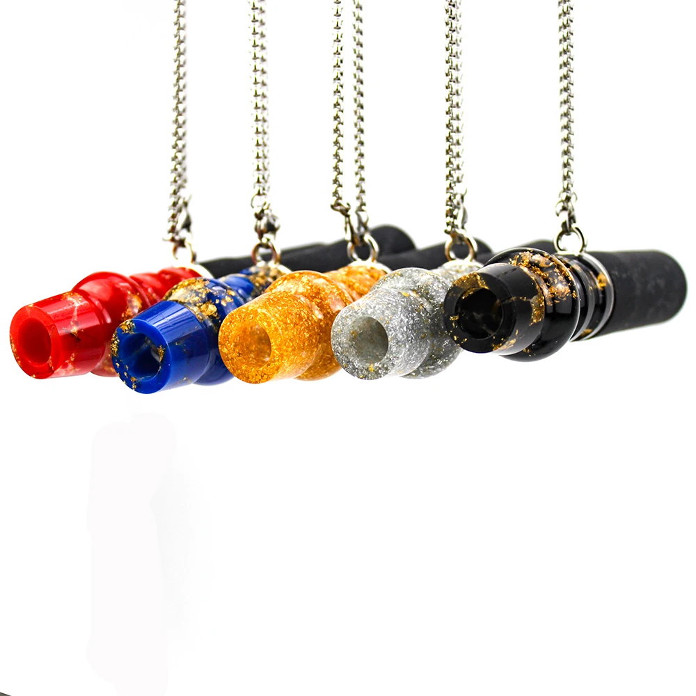 JIUMOZHI Reusable Hookah Mouth Tips with Necklace Jade Shisha Narguile Sheesha Cachimbas Nargile Hookahs Nozzle Mouthpiece