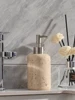 Wabi sabi Style Natural Marble Wash Set Electric Toothbrush Holder Soap Tray Bathroom Push Bottle Kitchen Storage Home Decor 5