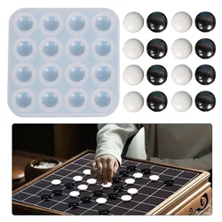 Go Game Silicone Mold Weiqi DIY Epoxy Resin Mold Home Office Decoration UV Cyrstal Silicone Mold Baduk Mold