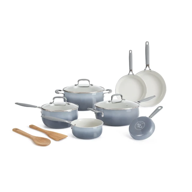 Food Network 10-pc. Ceramic Cookware Set, Grey, 10pc