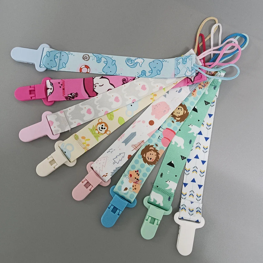 위빙 젖꼭지 클립, 고정 체인,  젖꼭지 클립, 편안한 브래킷,  장난감 선물, 낙하 방지, 3ps