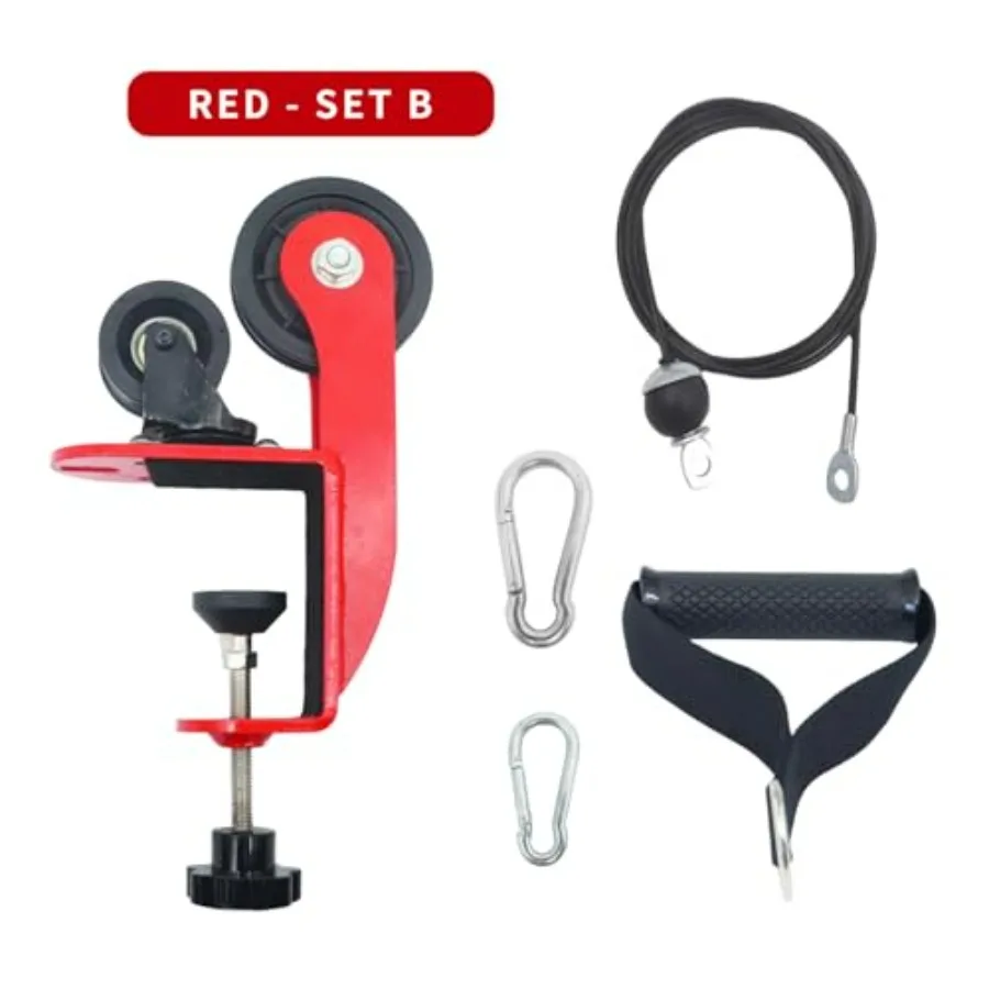 Arm Wrestling Training Pulley System Professional, Forearm Workout Table Equipment, Wrist Exerciser Cable Machine with Rope Hand