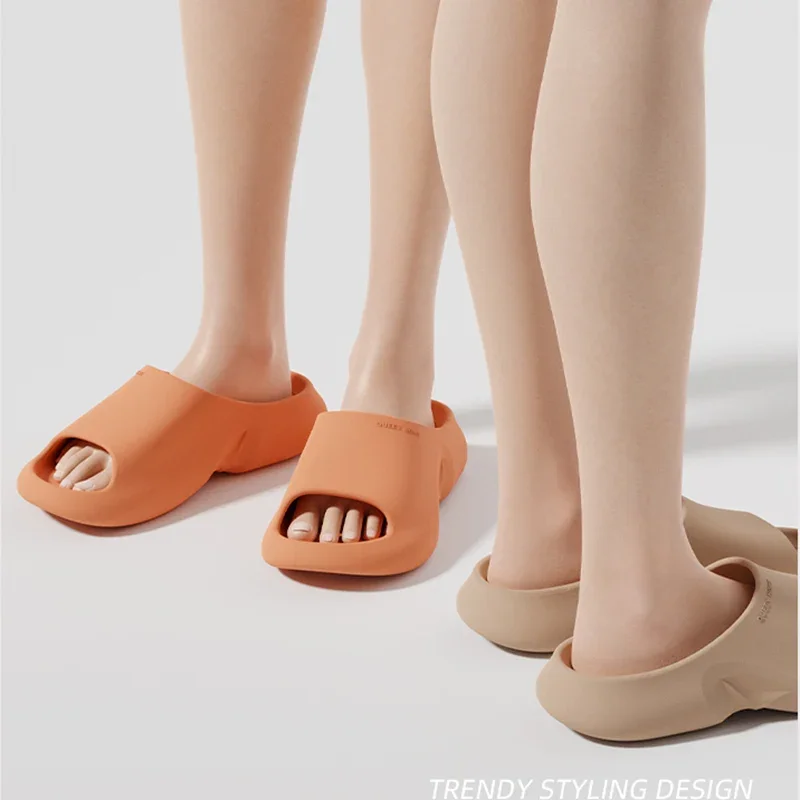 EVA Soft Sole Thick Bottom Waterproof Slippers Summer Big Size Non-slip Home Couple Slippers Ladies Beach Slides Anti-odorant 45 6