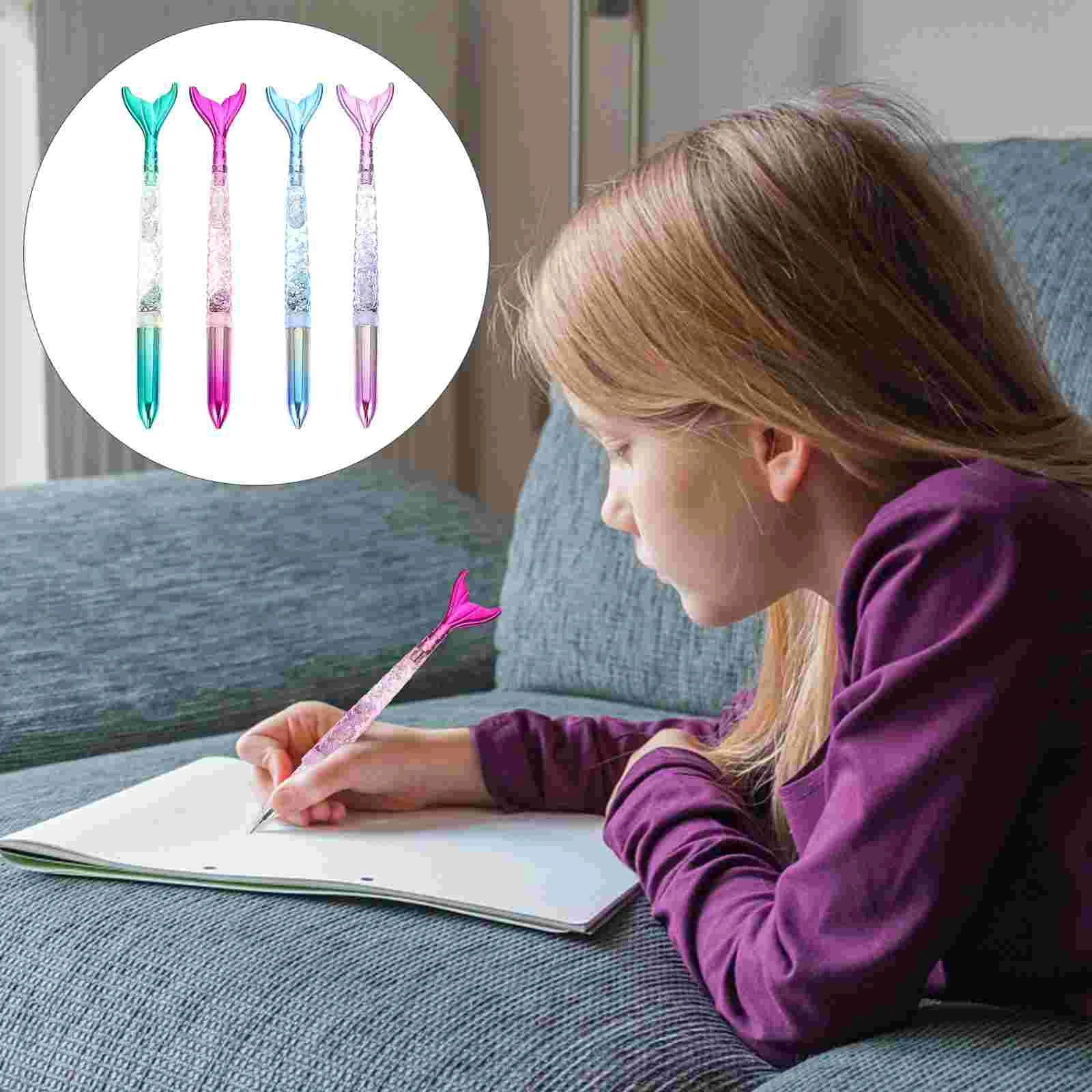 KiKiHong Meerjungfrau Kugelschreiber Set - 8 Stück Fischschwanz Stifte Für Kinder