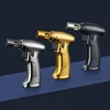 Creative Metal Turbo Gas Jet Lighter Torch Windproof Welding Gun Blue Flame Butane Cigar Smoking Lighter Kitchen Camping BBQ 4