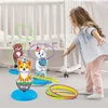 1 Set Kid Animals Ring Toss Game Toy (Base Color Random) Fun Parent-Child Interactive Game,Christmas Presents, Thanksgiving Gift 2