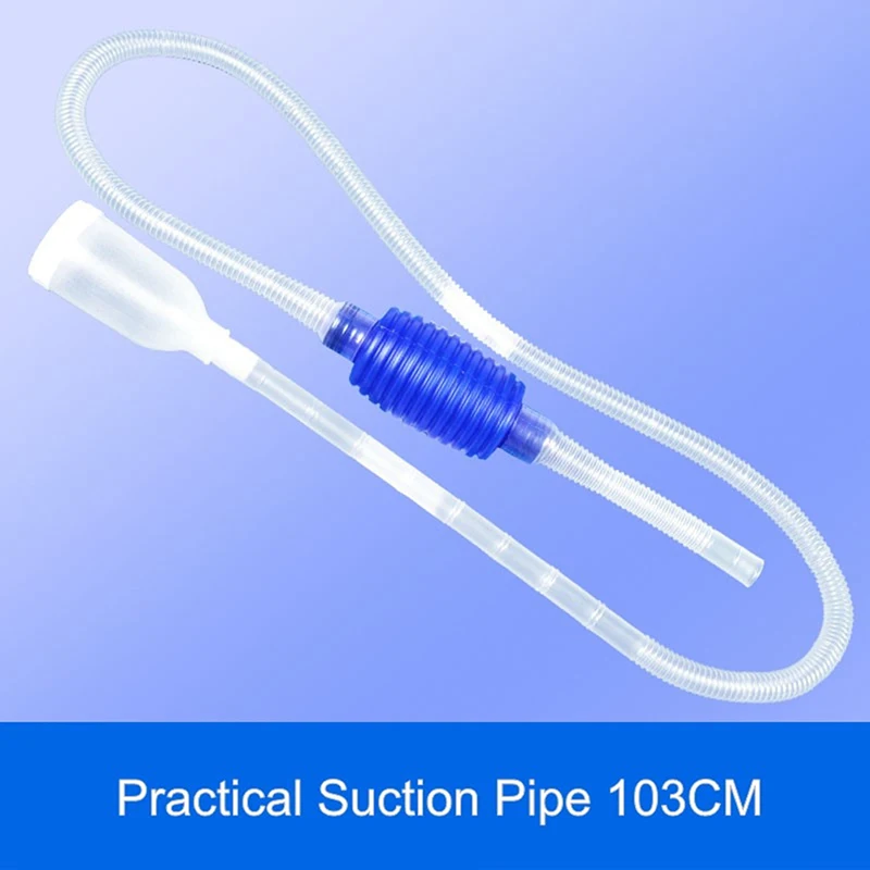 Aquarium Manual Cleaner Siphon Gravel Suction Pipe Fish Tank Vacuum Water Filter Change Pump Tools Fishbowl Supplies Home water filter fish tank water purifier