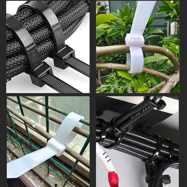 Fascette fermacavi adesive per cavi, clip per cavi, 100 pezzi, clip per ufficio per la gestione dei cavi, adesivo per cavi (grigio) | Leroy Merlin