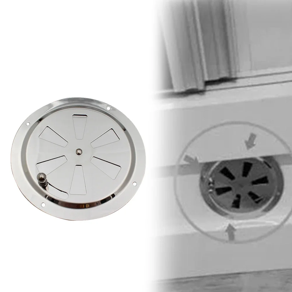 Sfiato Chiuso Per Camper E Barche - Griglia Ventilazione 12.7x12.7cm, Bianco O Nero, Facile Installazione