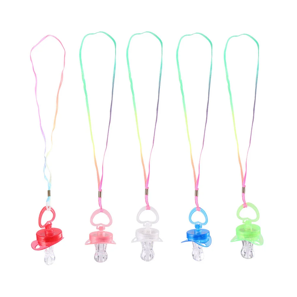 

5 Pcs Gift Keychain Necklace Funny Present Fashion Pacifier Props Children Plaything Abs Nice Great Toy