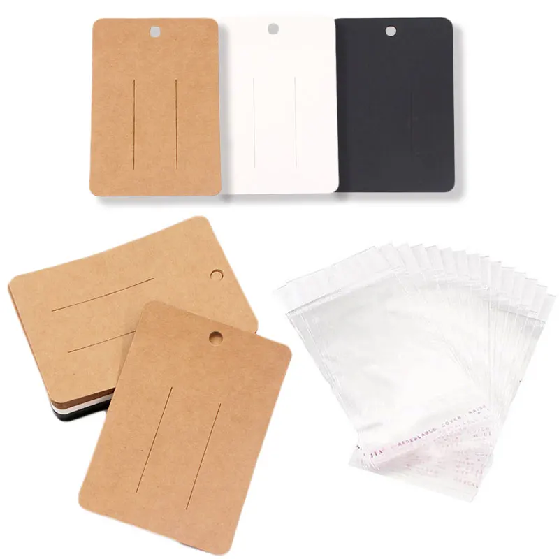 50pcs710cmBarrettesHairpinsPackingCardsKraftPaperCardForHair