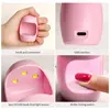 Mini Q-shaped Nail Lamp, UV/LED Nail Dryer, Quick Drying Nail Gel Nail Dryer, For Home Nail Art DIY 6